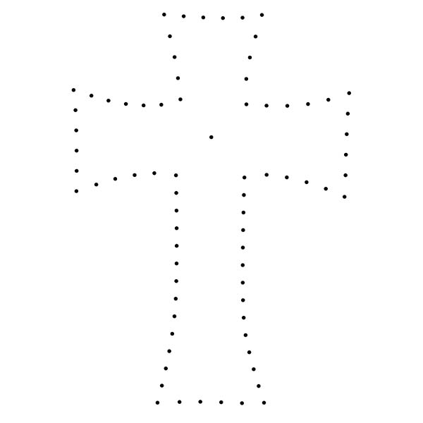 Cross String Art Pattern