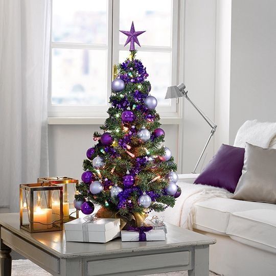 Purple Table Top Christmas Tree