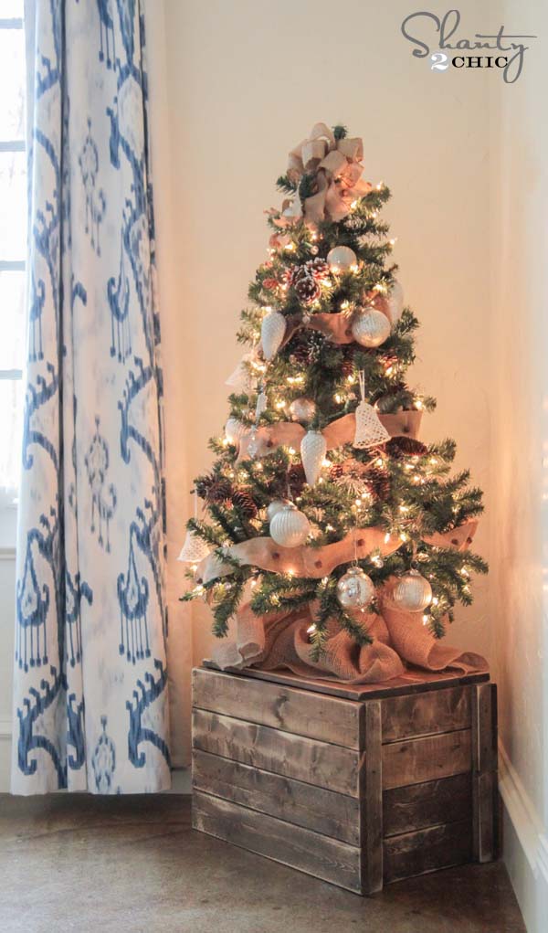 Rose Gold Tabletop Christmas Tree #Christmas #tabletop #Christmastree #Christmasdecor #decorhomeideas