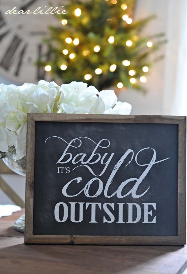 Rustic Decor Sign #rustic #winterdecor #homedecor #decorhomeideas