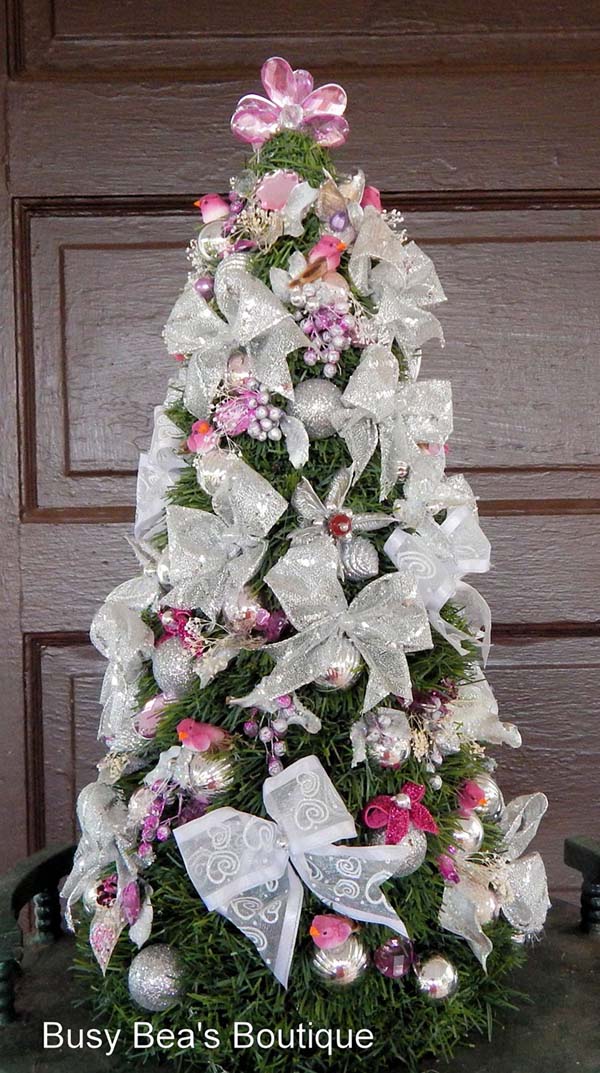 Silver Table Top Christmas Tree