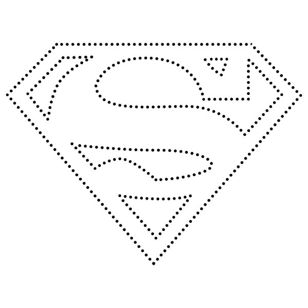 Superman String Art Pattern