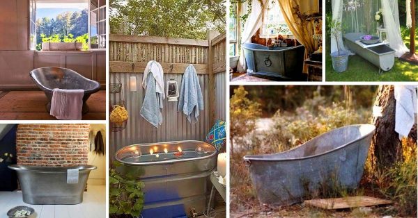10 Amazing Tin Bathtubs For The Best, Old Fashioned Tin Bathtub