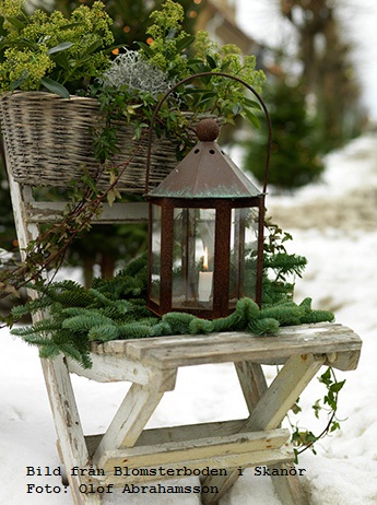 Winter Decor With Lanterns #rustic #winterdecor #homedecor #decorhomeideas