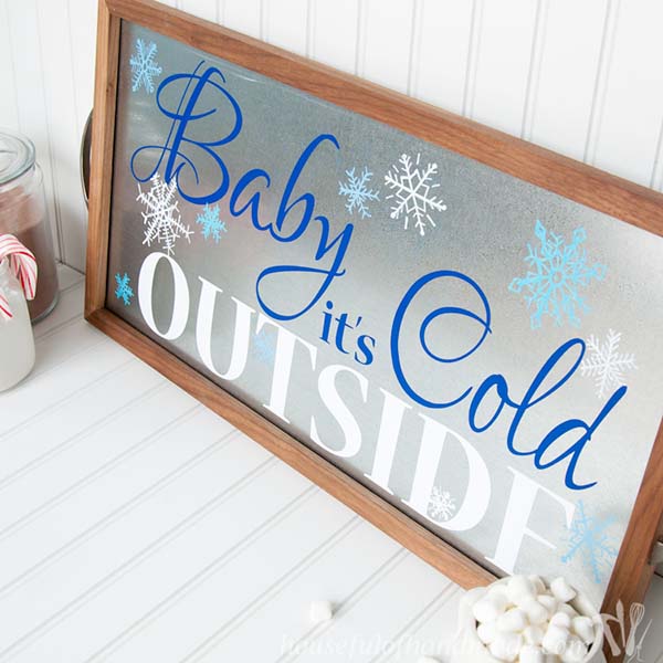 Baby It's Cold Outside Sign #winterdecor #homdecor #winter #decorhomeideas