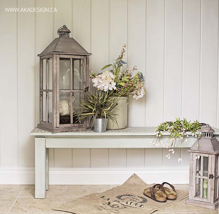 Chalk Paint DIY Front Porch #farmhouse #rustic #porch #decor #decorhomeideas