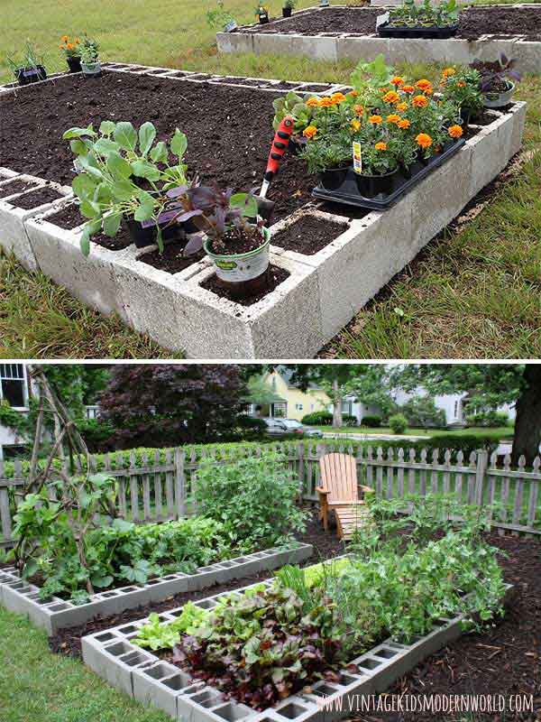 Concrete Blocks Gardens