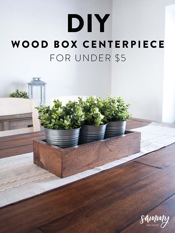 DIY Wooden Box Centerpiece #rustic #centerpieces #woodenbox #homedecor #decorhomeideas