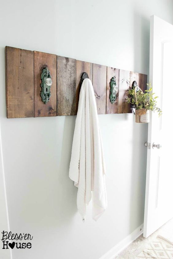 Door Knob Towel Rack