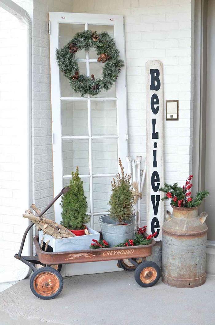 Farmhouse Front Porch Decoration #farmhouse #rustic #porch #decor #decorhomeideas