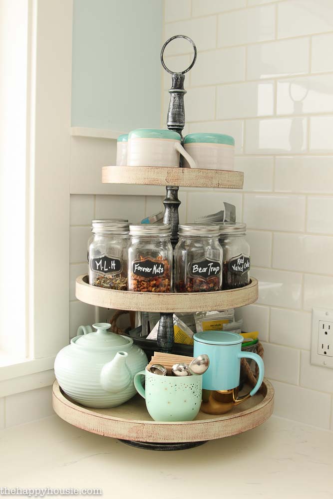 Lazy Susan Kitchen Countertop Organization