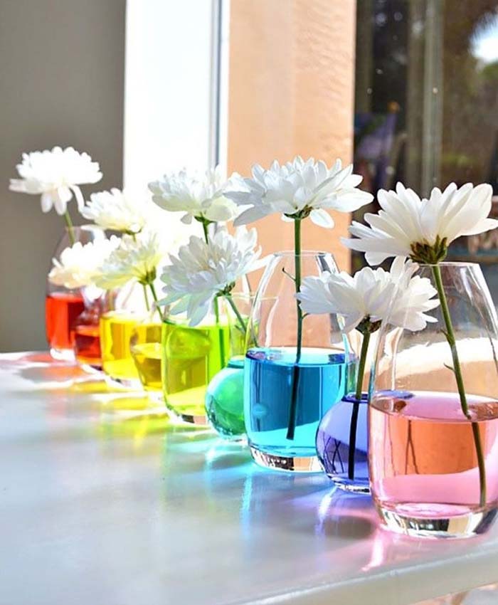 Rainbow Centerpiece #centerpiece #spring #Easter #decorhomeideas