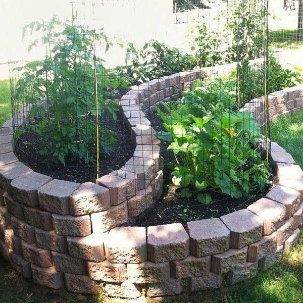 Raised Garden With Cinder Blocks