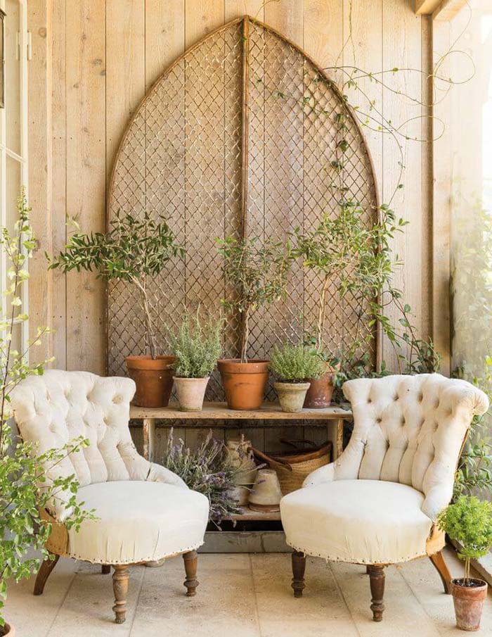 Rustic Porch Setting #farmhouse #rustic #porch #decor #decorhomeideas