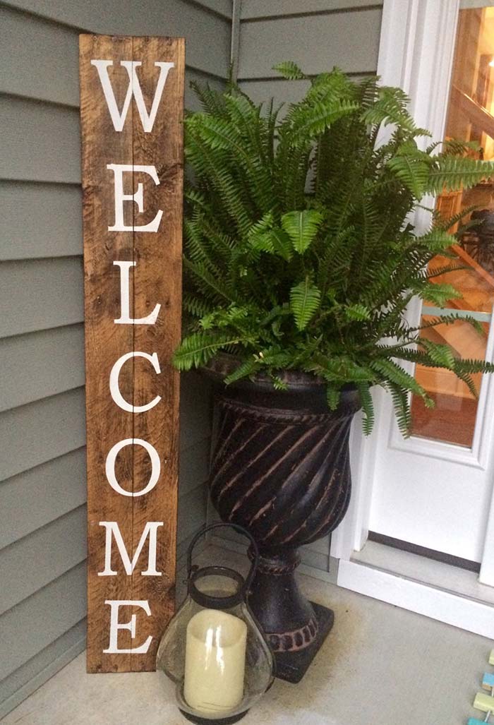 Rustic Sign Front Porch Decor #farmhouse #rustic #porch #decor #decorhomeideas