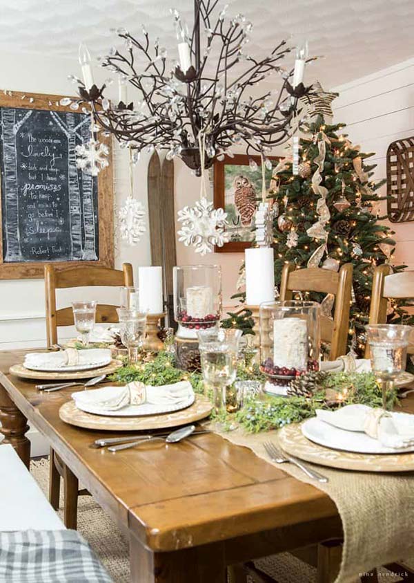 Rustic Winter Decor #winterdecor #homdecor #winter #decorhomeideas