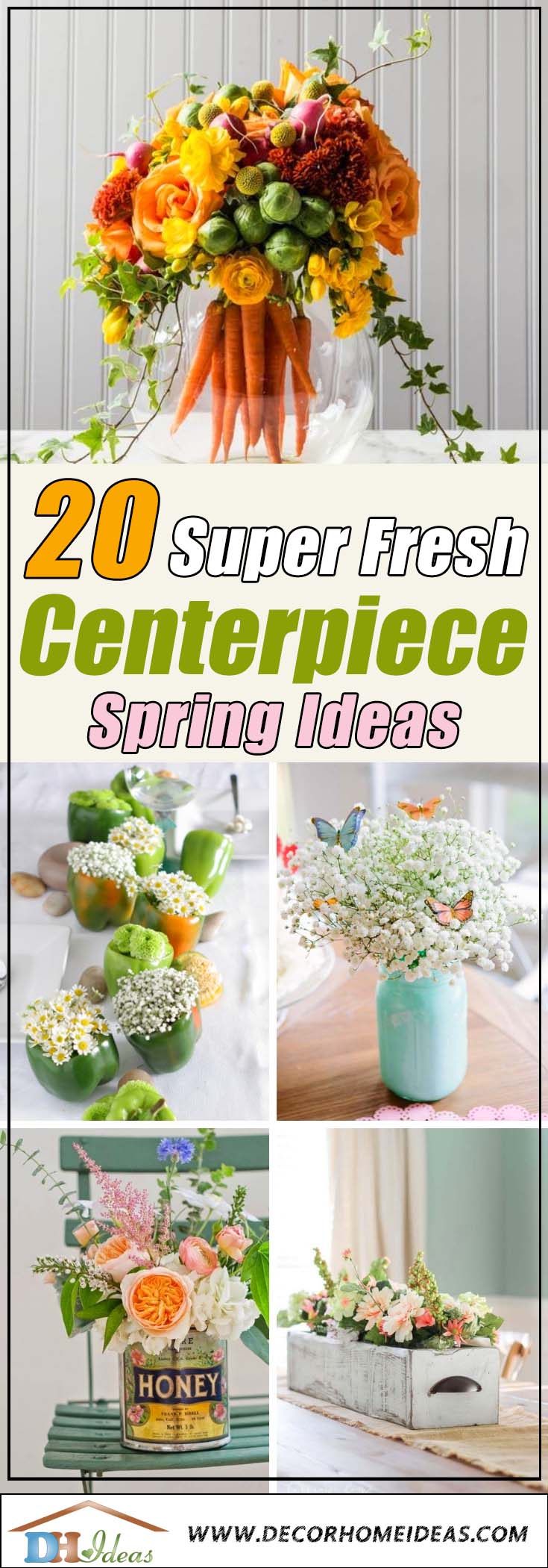 Spring Centerpiece Ideas #centerpiece #spring #Easter #decorhomeideas