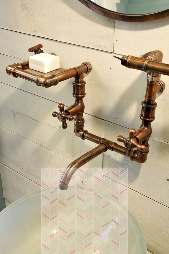 Steampunk Faucet #steampunk #bathroom #decorhomeideas