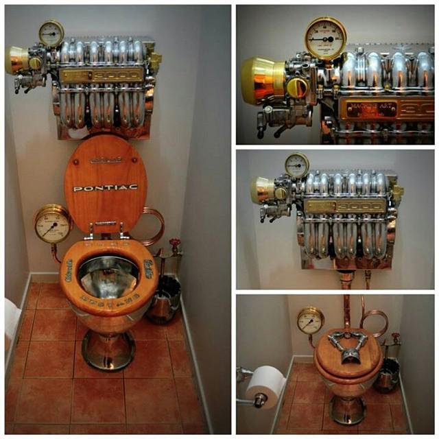 Steampunk Toilet #steampunk #bathroom #decorhomeideas