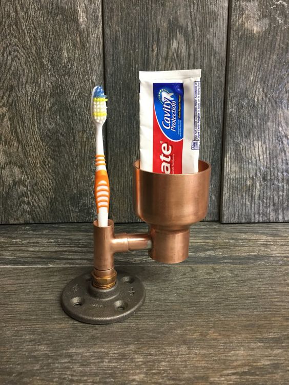 Steampunk Toothpaste Holder #steampunk #bathroom #decorhomeideas