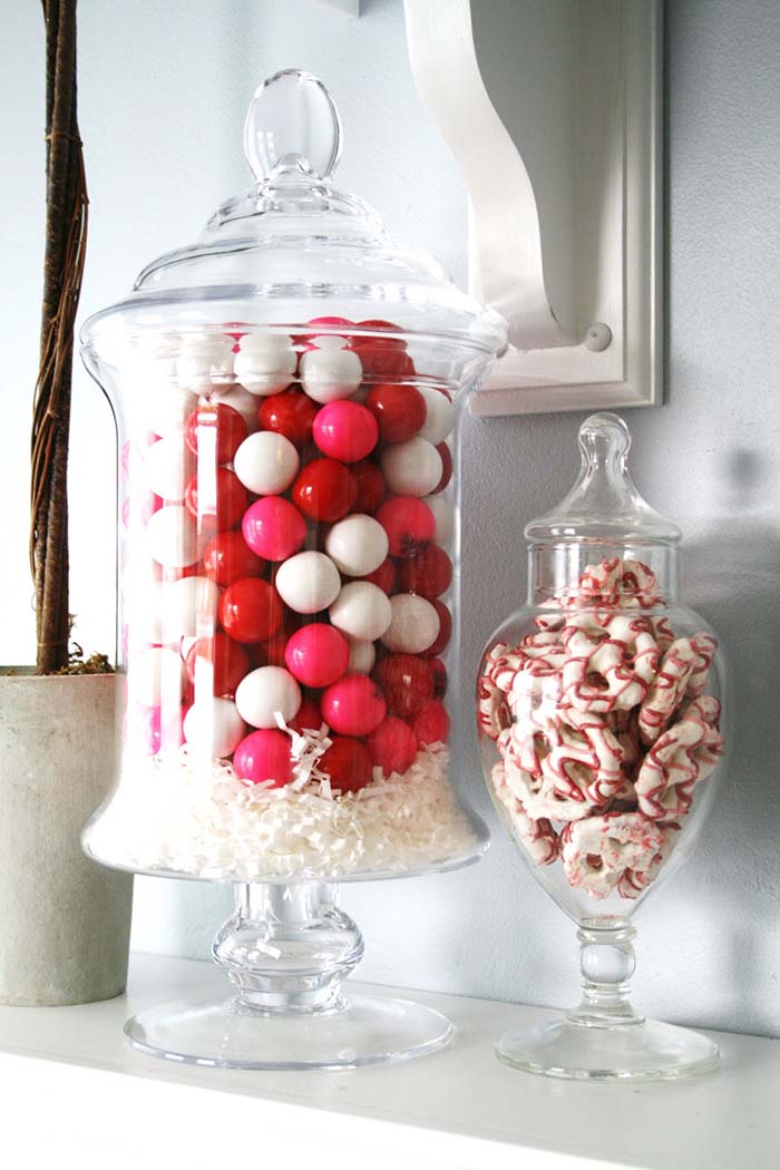 Valentines Day Candy Decor #valentinescraft #decor #love #crafts #diy #decorhomeideas