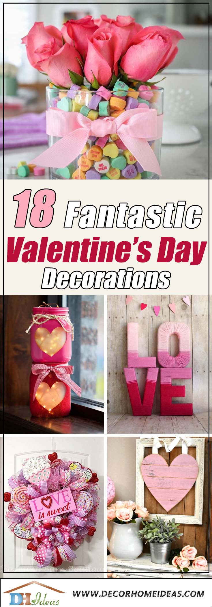 Valentine's Day Decorations #valentinescraft #decor #love #crafts #diy #decorhomeideas