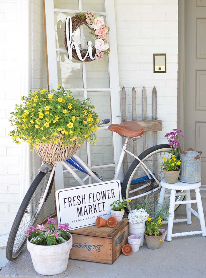 Vintage Summer Porch Decor #farmhouse #rustic #porch #decor #decorhomeideas