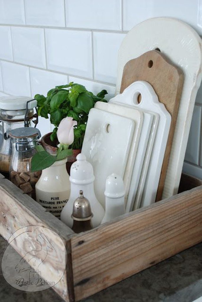 Wood Tray Storage