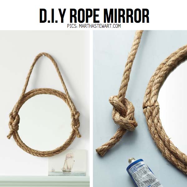 DIY Rope Mirror