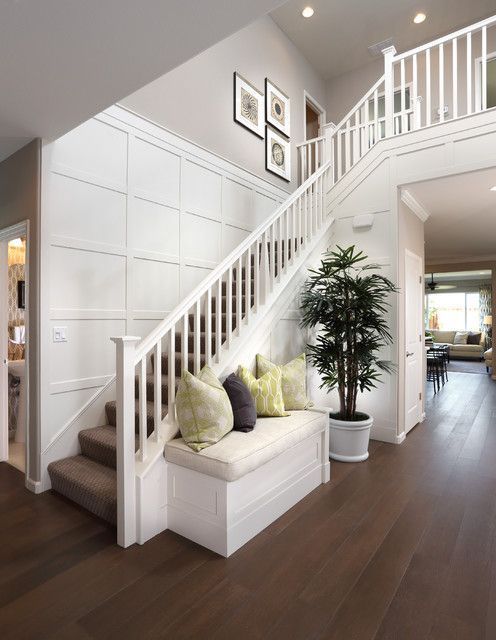 Big Staircase With Wainscoting