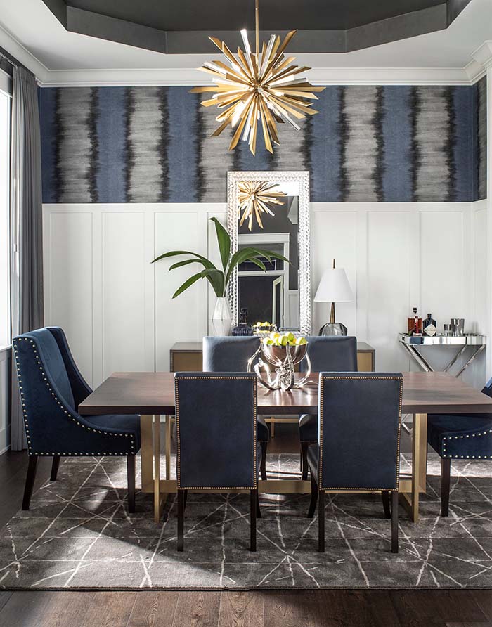 Dining Room With High Wainscoting Panels