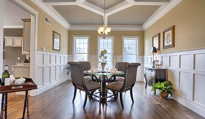 Dining Room With Wainscoting Wall