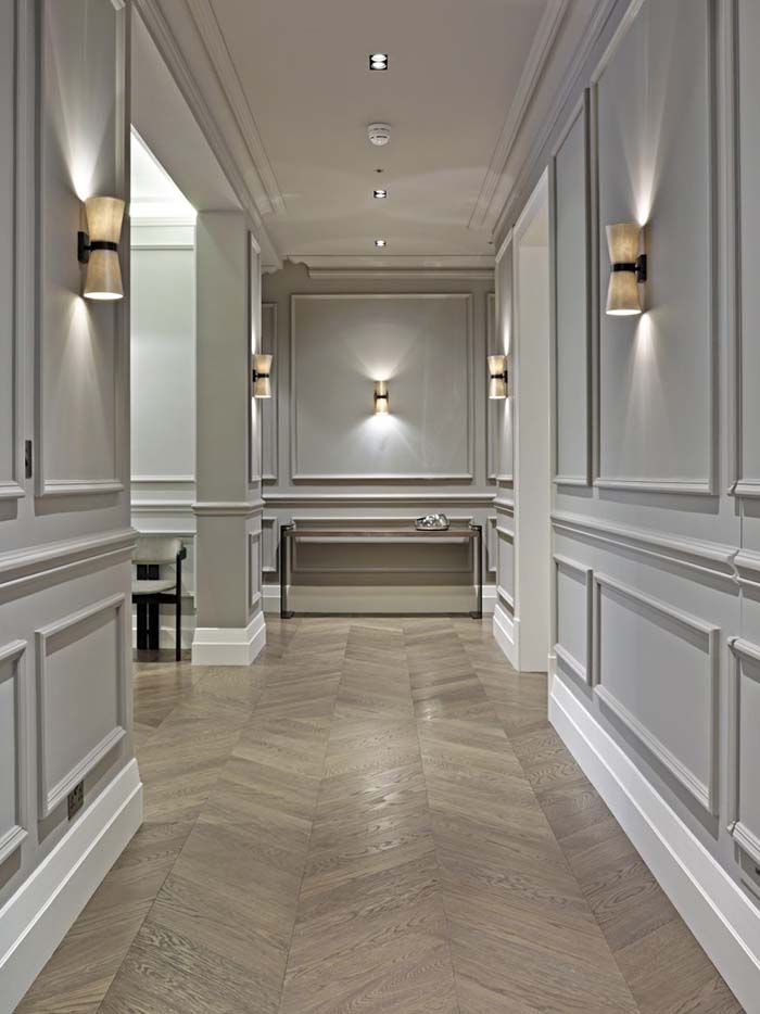 Full Wall Hallway Wainscoting Style