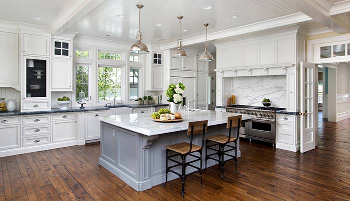 Kitchen Island Wainscoting Ideas