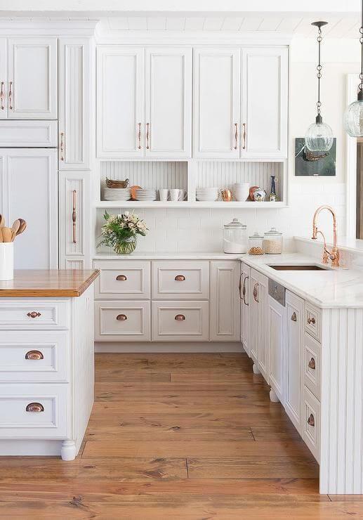 Raised Panel White Kitchen Cabinets