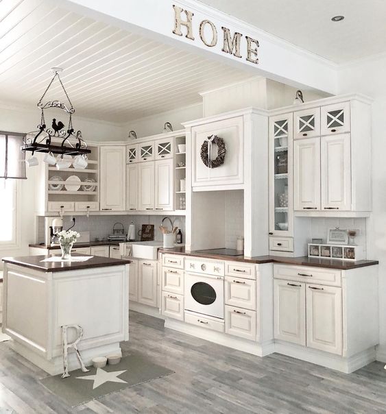 Rustic White Kitchen