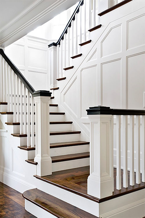 Staircase Wainscoting Idea