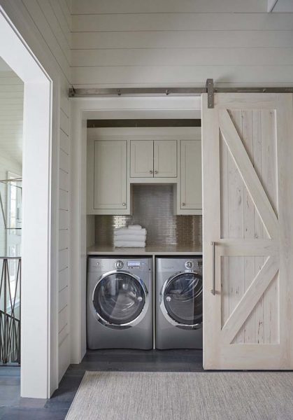 Barn Door Closet For Laundry Room