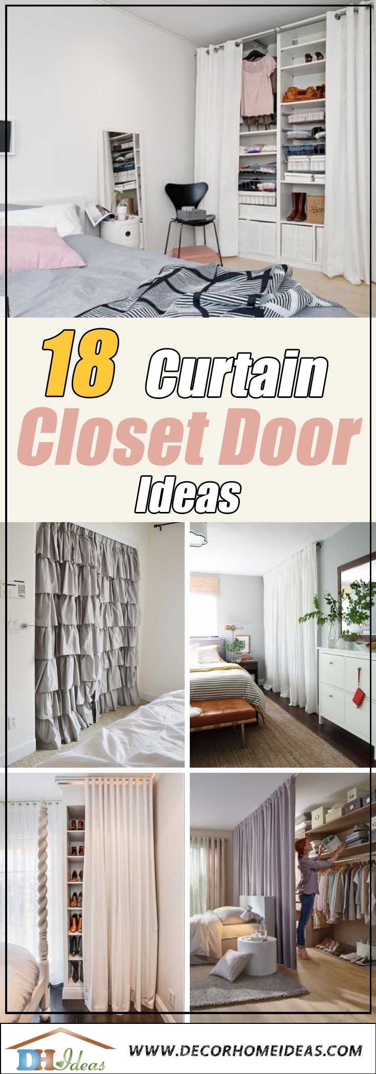 Best Curtain Closet Door Ideas