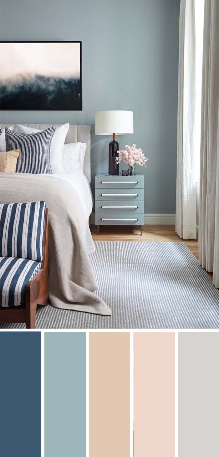 Pastel Color Bedroom Scheme  SW Color Names Included #bedroom #color #scheme #decorhomeideas #colorchart