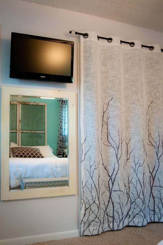 Creative Curtain Closet Door Idea #closet #curtain #homedecor #decorhomeideas