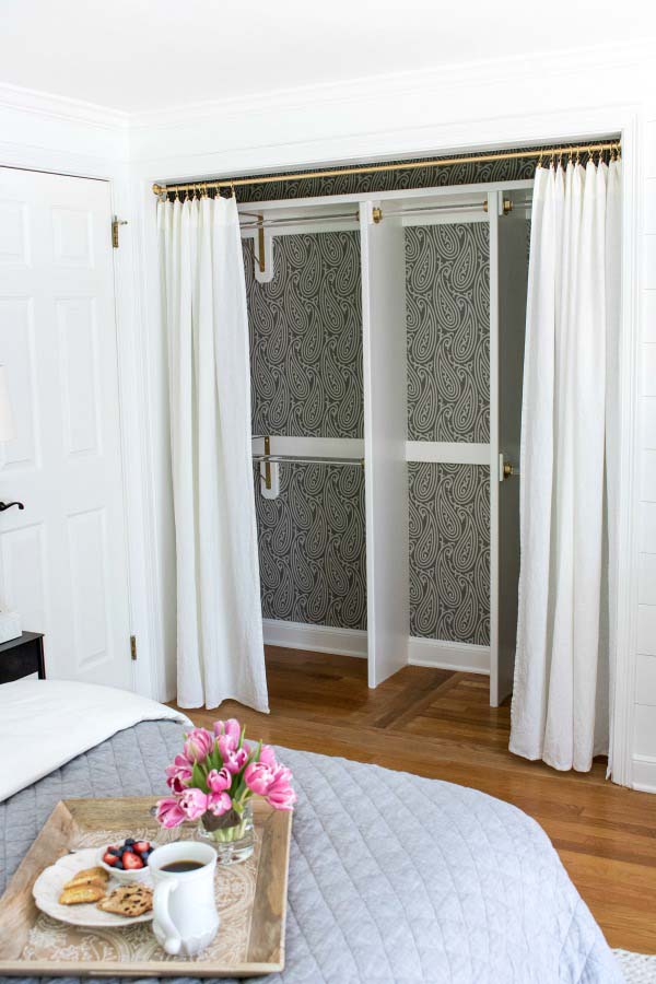 Curtain Closet Doors #closet #curtain #homedecor #decorhomeideas