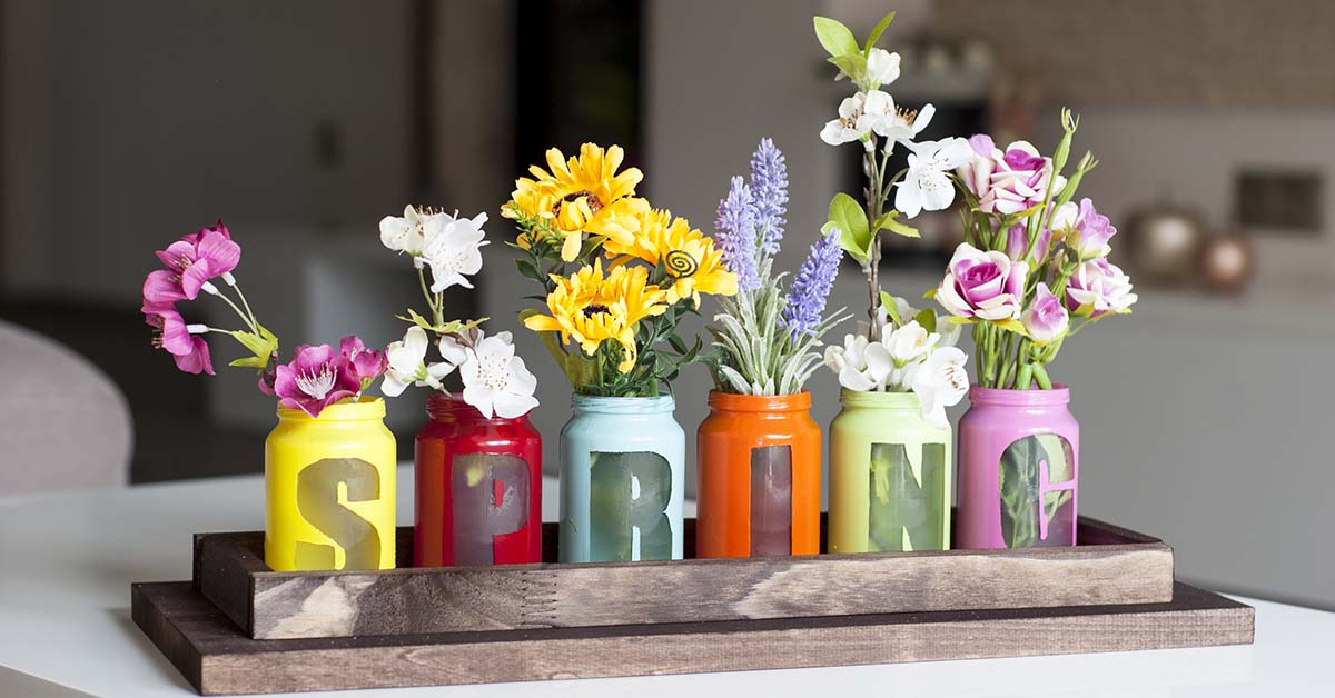 DIY Spring Centerpiece