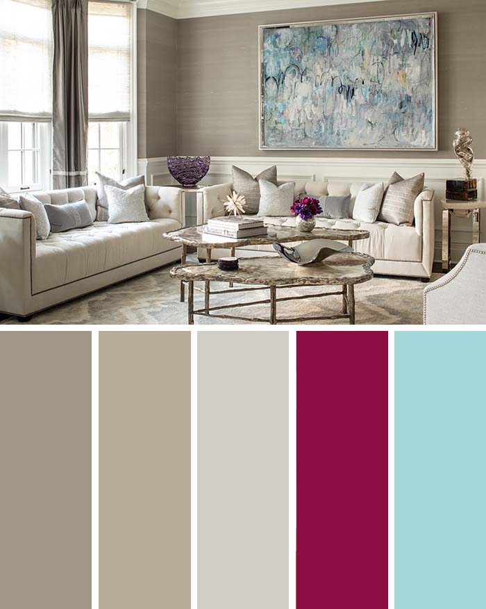 Neutral Beige Living Room Color Scheme #paintcolor #livingroom #colorscheme #decorhomeideas