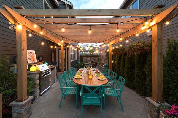 Pergola Lighting Ideas String Lights #pergola #lighting #lights #decorhomeideas