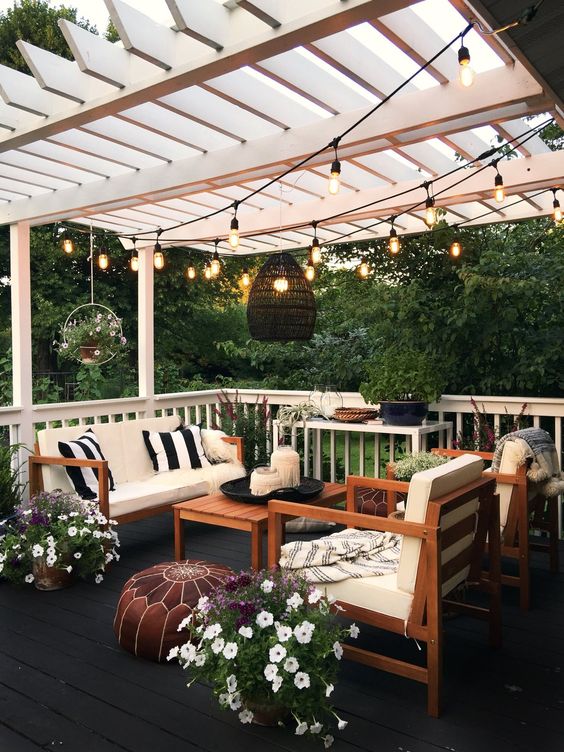 Pergola Lighting Ideas #pergola #lighting #lights #decorhomeideas