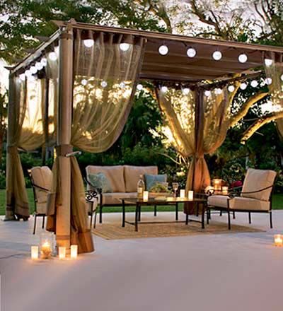 Pergola Lights #pergola #lighting #lights #decorhomeideas