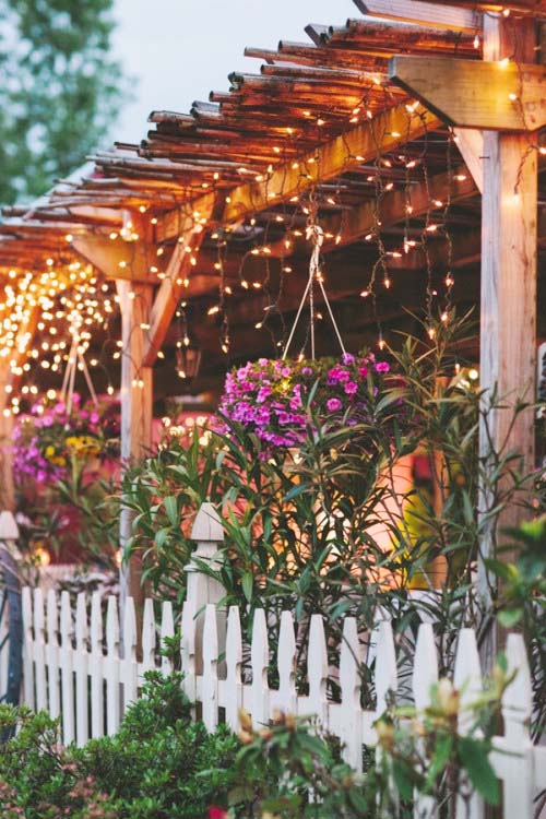 String Lights Pergola Design #pergola #lighting #lights #decorhomeideas