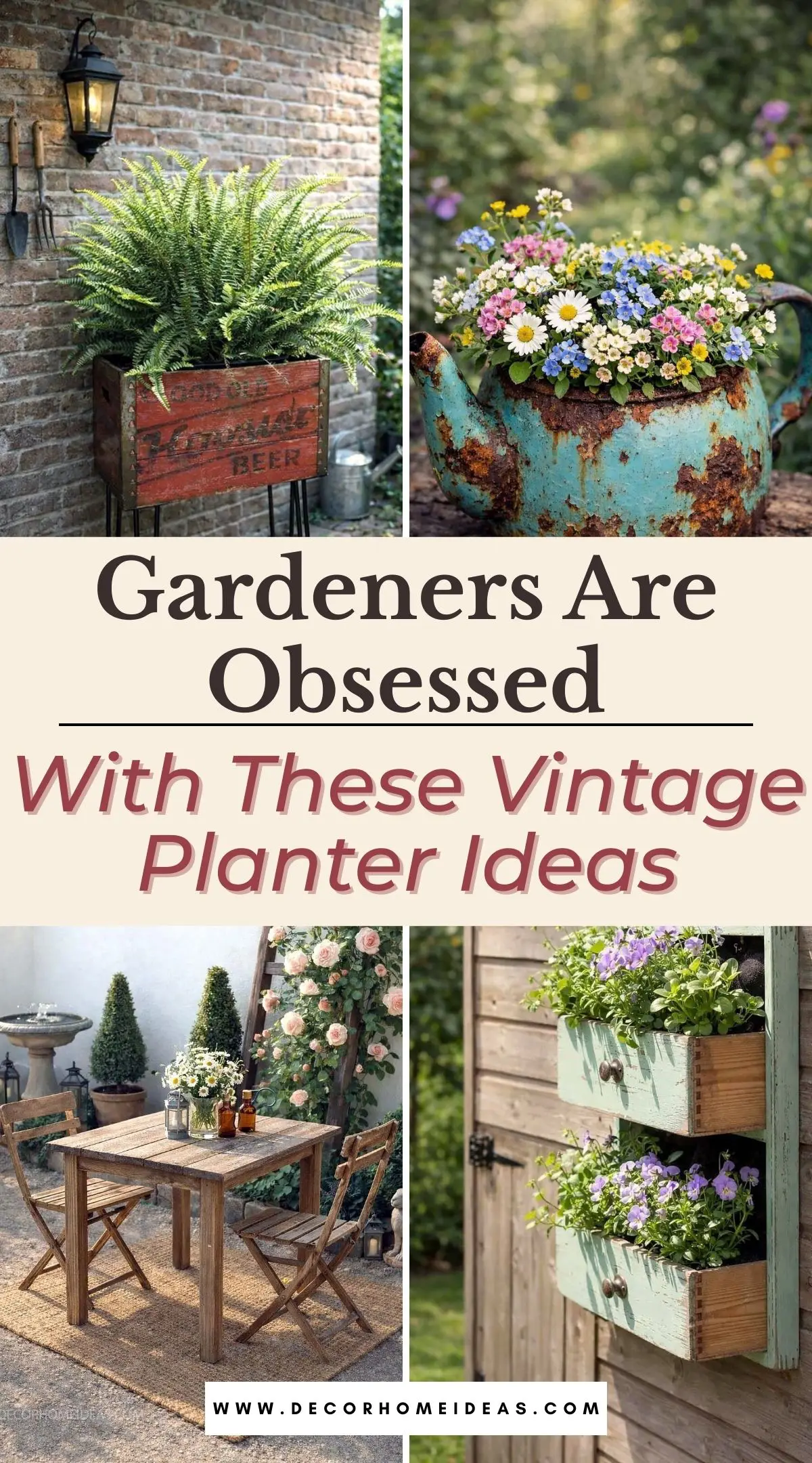 Vintage garden planters are trending—and for good reason. These charming planter ideas blend rustic design, repurposed containers, and timeless garden style to create stunning outdoor displays perfect for cottage gardens, patios, and backyard landscaping.