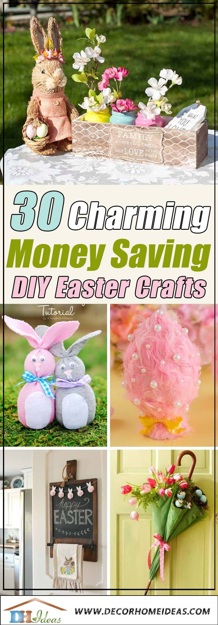 30 Charming and money saving DIY Easter Crafts #easter #crafts #diy #decorhomeideas